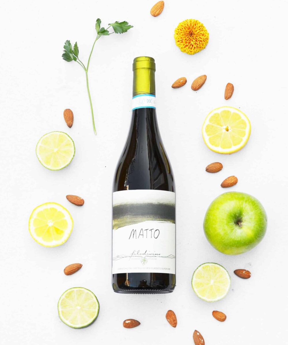 Italiaanse witte wijn verdicchio uit het wijnabonnement van baltazar