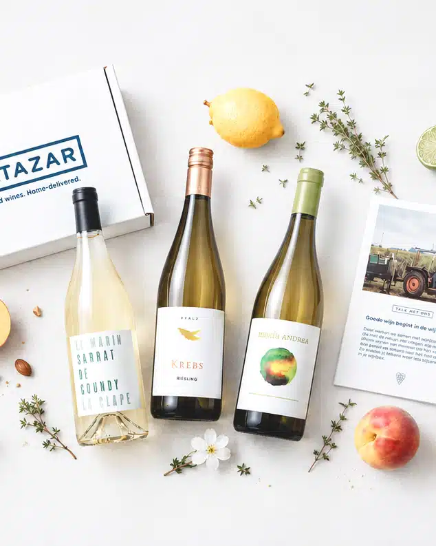Cadeau witte wijnbox